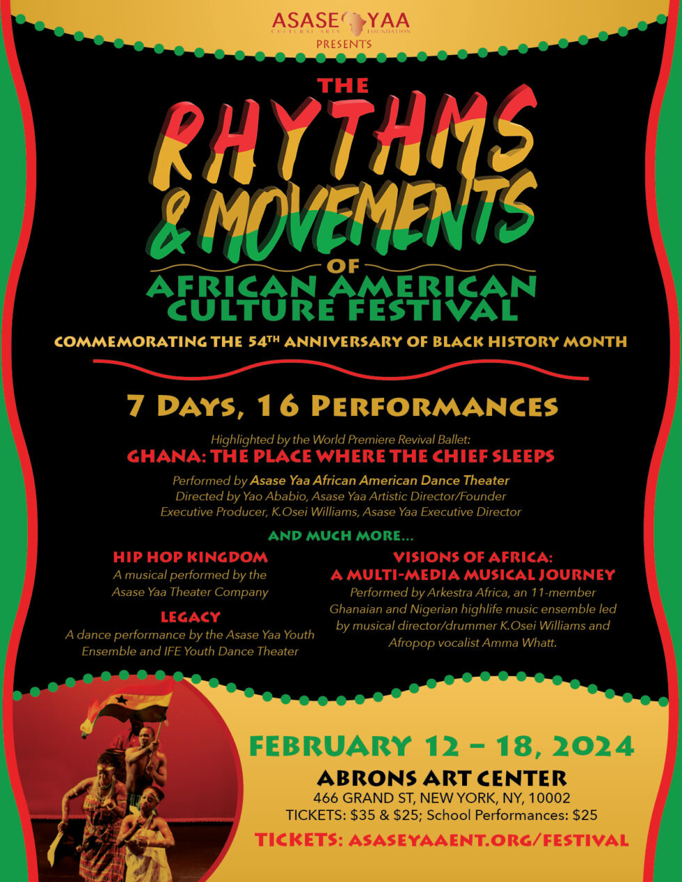 The Rhythms & Movements of African American Culture Festival Asase